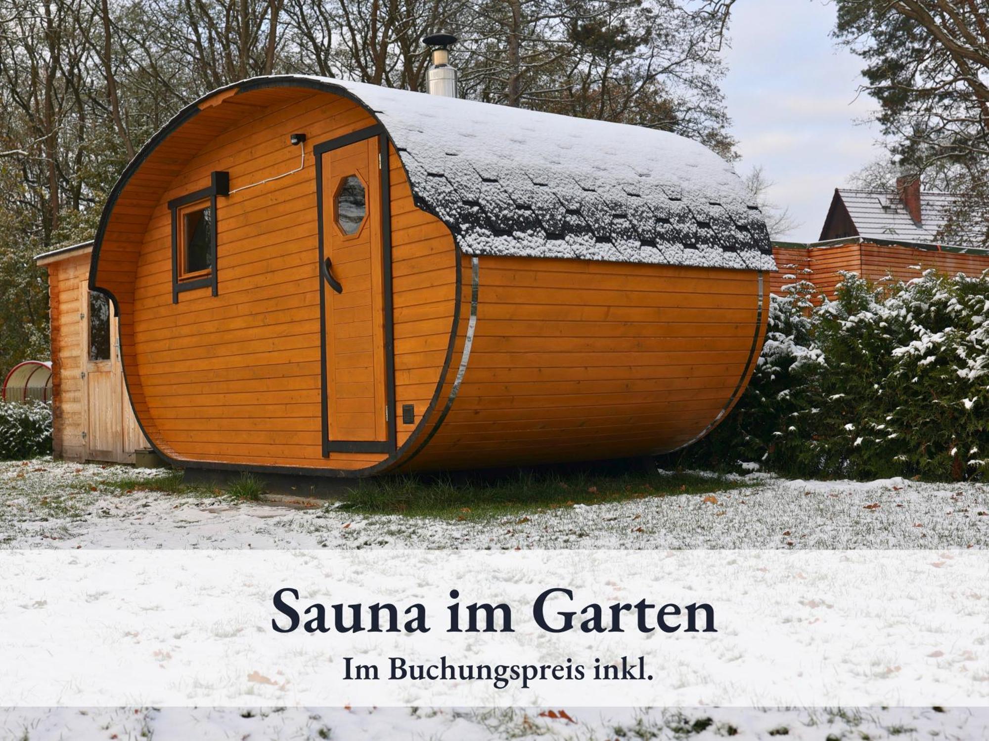 Fewo River I Wellnesstraum I Winterentspannung I Inkl Badefass I Kamin I Sauna Wendisch Rietz Εξωτερικό φωτογραφία
